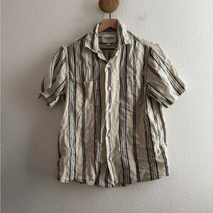 Corridor Striped Short Sleeve Button Down Shirt